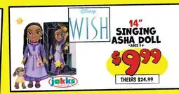 Ollie's Disney 14 SINGING ASHA DOLL offer