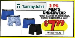 Ollie's Tommy John 2 PK. MEN'S UNDERWEAR offer