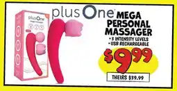 Ollie's plus One MEGA PERSONAL MASSAGER offer