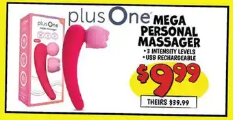 Ollie's plus One MEGA PERSONAL MASSAGER offer