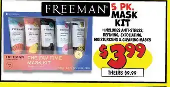 Ollie's FREEMAN 5 PK. MASK KIT offer