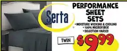Ollie's PERFORMANCE SHEET SETS offer