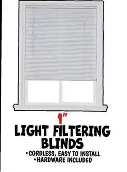 Ollie's 1 LIGHT FILTERING BLINDS 23 x 64 offer