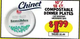 Ollie's 18 ст. COMPOSTABLE DINNER PLATES offer