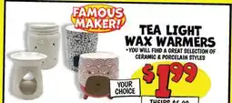 Ollie's FAMOUS MAKER! TEA LIGHT WAX WARMERS offer