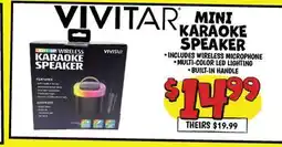 Ollie's VIVITAR MINI KARAOKE SPEAKER offer