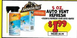 Ollie's ARMORALL AUTO REFRESH offer