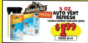 Ollie's ARMORALL AUTO REFRESH offer