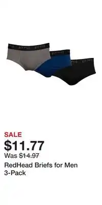 Cabela's RedHead Briefs for Men 3-Pack offer