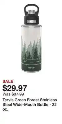 Cabela's Tervis Green Forest Stainless Steel Wide-Mouth Bottle - 32 oz offer