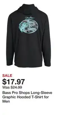 Cabela's Bass Pro Shops Long-Sleeve Graphic Hooded T-Shirt for Men offer
