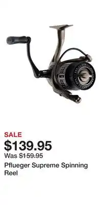 Cabela's Pflueger Supreme Spinning Reel offer
