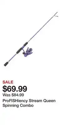 Cabela's ProFISHiency Stream Queen Spinning Combo offer