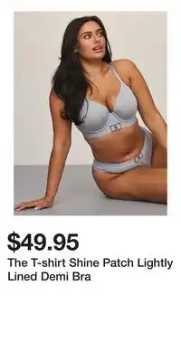 Victoria's Secret The T-shirt Shine Patch Lightly Lined Demi Bra offer