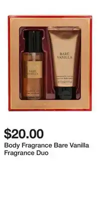 Victoria's Secret Body Fragrance Bare Vanilla Fragrance Duo offer