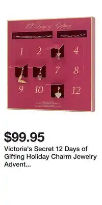 Victoria's Secret Victoria's Secret 12 Days of Gifting Holiday Charm Jewelry Advent Calendar offer