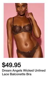 Victoria's Secret Dream Angels Wicked Unlined Lace Balconette Bra offer