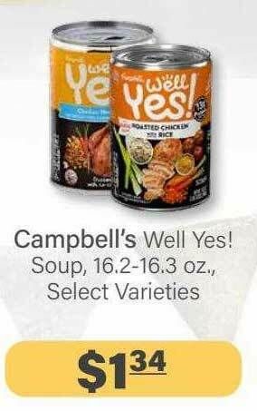 Commissary Campbell's Well Yes! Soup offer