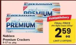 Safeway Nabisco Premium Crackers offer