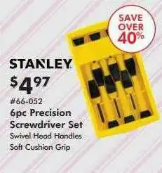 Valu Home Centers Stanley 6pc Precision Screwdriver Set offer