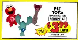 Ollie's PET TOYS offer