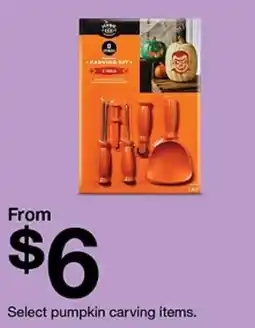 Target Select pumpkin carving items offer
