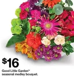 Target Good Little Garden" seasonal medley bouquet offer