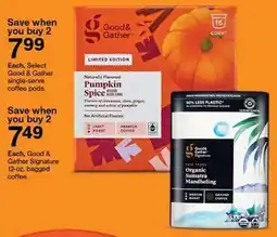 Target Good & Gather single-serve coffee pods offer