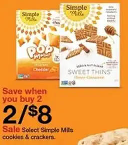 Target Simple Mills cookies & crackers offer
