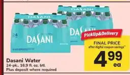 Safeway Dasani Water offer