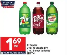 Albertsons Dr Pepper 7 UP or Canada Dry offer