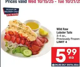 Albertsons Wild Raw Lobster Tails offer