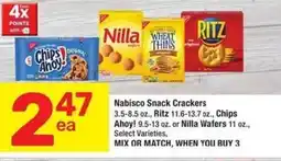 Albertsons Nabisco snack crackers offer