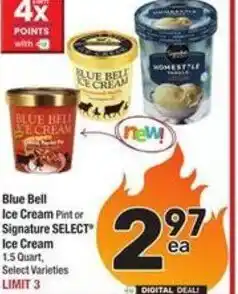Albertsons Blue bell ice cream offer