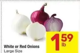 Albertsons White or red onions offer
