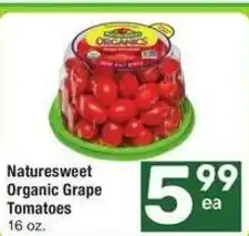 Albertsons Naturesweet organic grape tomatoes offer