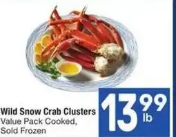Albertsons Wwild snow crab clusters value pack cooked offer