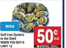 Albertsons Gulf live oysters in the shell offer