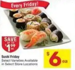 Albertsons Sushi Friday offer