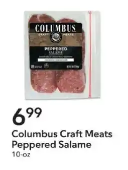 Publix Columbus Craft Meats Peppered Salame offer