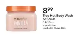Publix Tree Hut Body Wash or Scrub offer