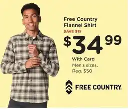 Kroger Free Country Flannel Shirt offer