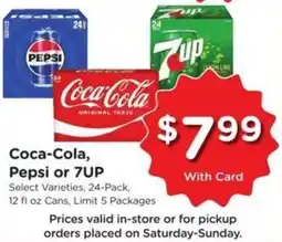Kroger Coca-Cola, Pepsi or 7UP offer