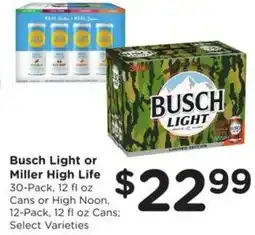 Kroger Busch Light or Miller High Life offer