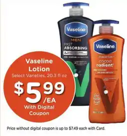 Kroger Vaseline Lotion offer