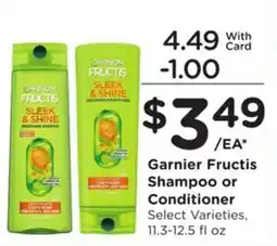 Kroger Garnier Fructis Shampoo or Conditioner offer