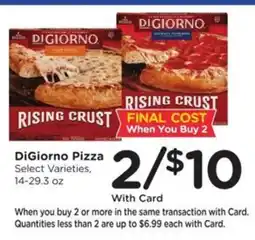 Kroger DiGiorno Pizza offer