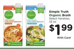 Kroger Simple Truth Organic Broth offer