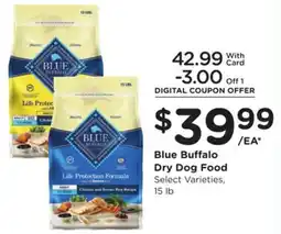 Kroger Blue Buffalo Dry Dog Food offer