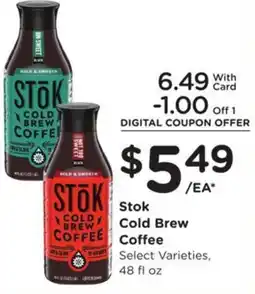 Kroger Stok Cold Brew Coffee offer